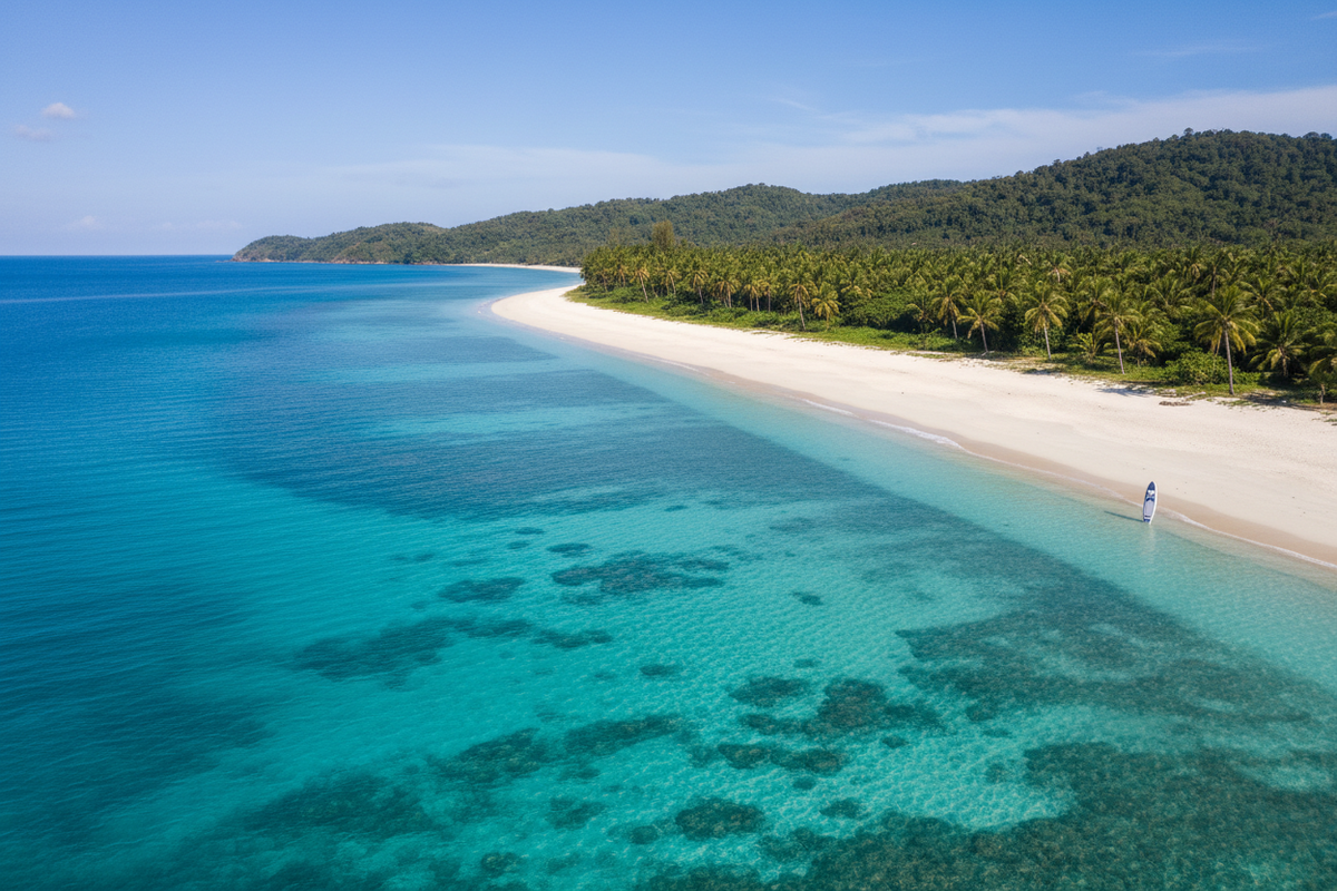 Aerial Beach Scene