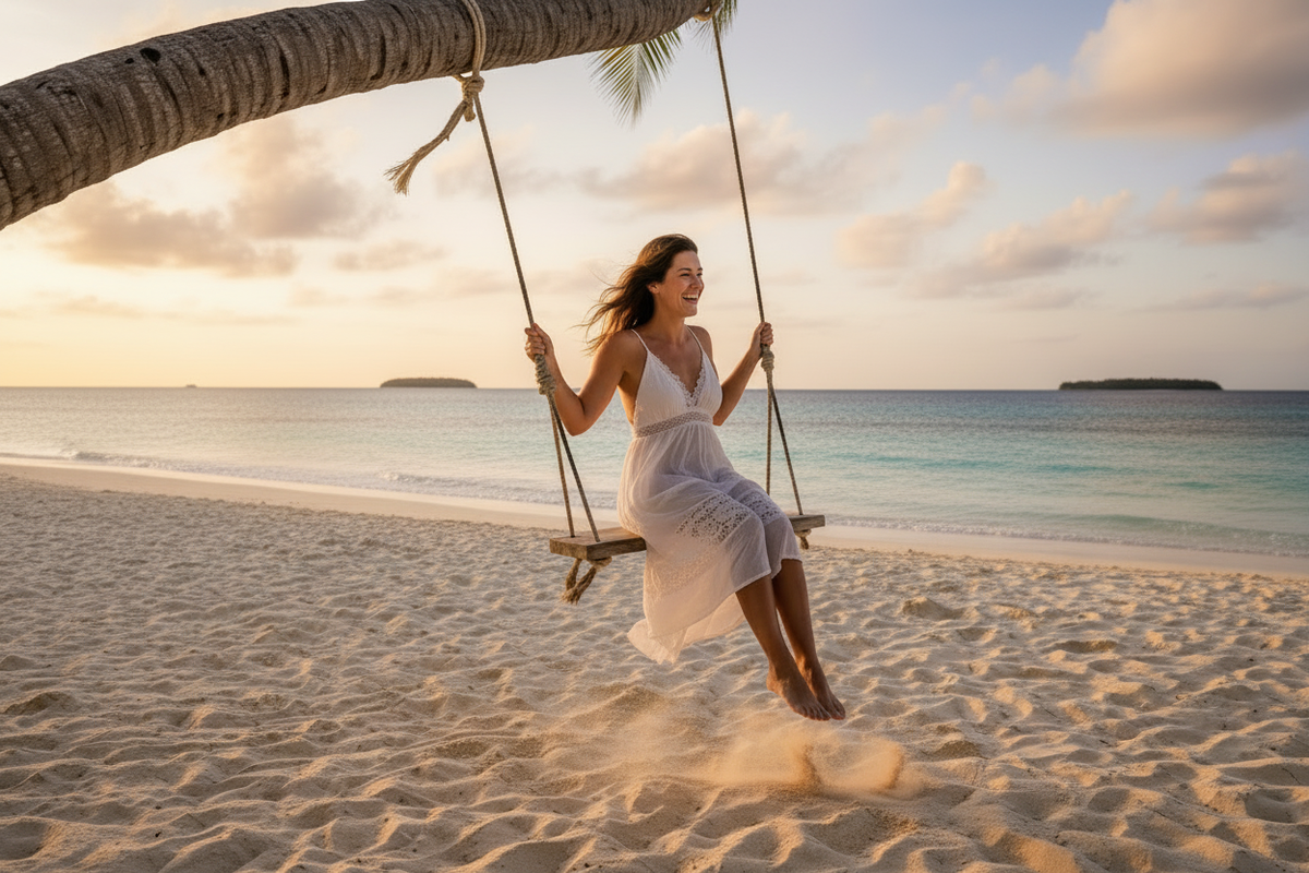 Woman on Swing Retry